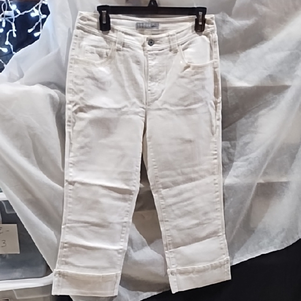 Chico's Cream Ankle Jeans